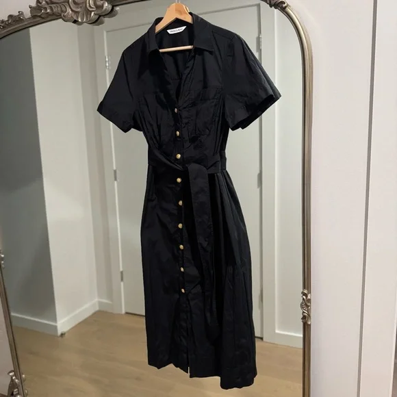 Veronica Beard Tabby Poplin Shirt Dress - Picture 3 of 8